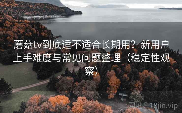 蘑菇tv到底适不适合长期用？新用户上手难度与常见问题整理（稳定性观察）