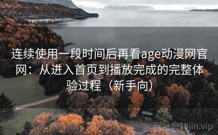 连续使用一段时间后再看age动漫网官网：从进入首页到播放完成的完整体验过程（新手向）