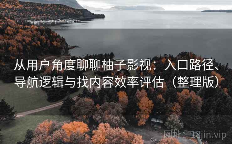 从用户角度聊聊柚子影视：入口路径、导航逻辑与找内容效率评估（整理版）