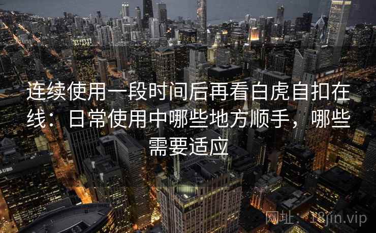 连续使用一段时间后再看白虎自扣在线：日常使用中哪些地方顺手，哪些需要适应
