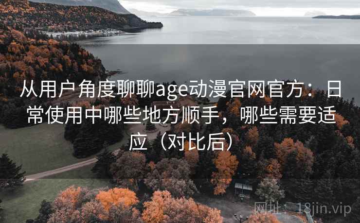 从用户角度聊聊age动漫官网官方：日常使用中哪些地方顺手，哪些需要适应（对比后）